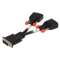 DMS 59 Male to 2 x VGA Female Splitter Cable