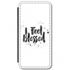iPhone 5/5S Faux Leather Flip Case - I Feel Blessed
