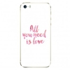 iPhone 5S Skin - All You Need - Pink
