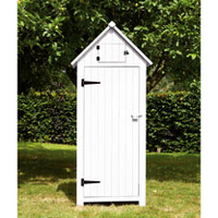 Garden Tool Shed - White