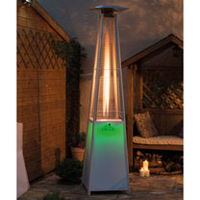 Tahiti 13kW Flame Heater with LED Light Base