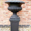 Tall Urn Planter - Black 46cm