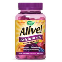 Natures Way - Alive! Calcium + D3 Gummies,  60ct 60ct