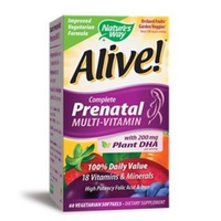 Natures Way - Alive! Complete Prenatal Multi-Vitamin,  60 Softgels 60ct