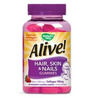 Natures Way - Alive! Hair,  Skin & Nails Gummies,  60ct 60ct