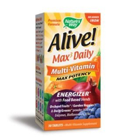 Natures Way - Alive! Max3 Daily Multi-Vitamin (No Iron),  30 Tablets 30ct
