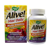 Natures Way - Alive! Max6 Daily Multi-Vitamin,  90VegCp 90 Veg Capsules