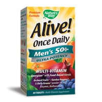 Natures Way - Alive! Once Daily Mens 50+ Ultra Potency,  60 Tablets 60ct