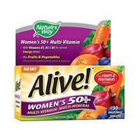 Natures Way - Alive! Womens 50+ Multi-Vitamin & Multi-Mineral,  50 Tablets 50ct