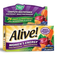 Natures Way - Alive! Womens Energy Multi-Vitamin & Multi-Mineral,  50 Tablets 50ct