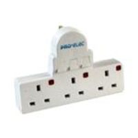 3 Way Switched 13Amp Mains Adaptor