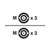 3 x BNC M to 3 x BNC M Cable - 4Mtr