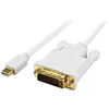 3FT MINI DP TO DVI CONVERTERCABLE-MDP TO DVI-WHITE