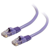 Cbl/0.5M Mlded/Btd Purple CAT5E PVC UTP