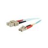 Cbl/5m LC SC Dpl 50/125 10GIG AQUAFIBRE