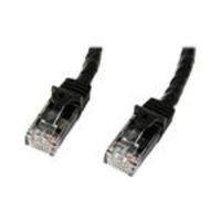 STARTECH 0.5 m Black Snagless Cat6 UTP Patch Cabl