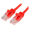 STARTECH 2 ft Cat5e Red Snagless RJ45 UTP Cat 5e