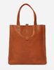 Sandqvist Lisbet Leather Tote Bag - Cognac Brown