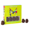 Dark Chocolate Hazelnut Snowmen Vegan Christmas Chocolate