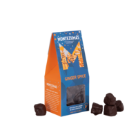 Ginger pieces wrapped in rich dark chocolate