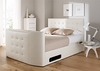 Atlantis Leather Ottoman TV Bed - White
