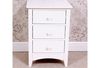 Barcelona 3 Drawer White Nightstand