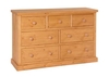 Chunky Pine Antique Wax 3 over 4 Chest