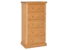 Chunky Pine Antique Wax 5 Drawer Wellington