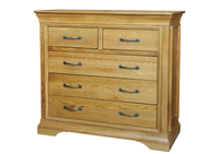 French Style Versaille Rustic Oak 3 + 2 Chest