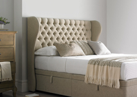 Highgate Mulberry Winged Floor Standing Upholstered Headboard