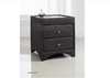 Kaydian 2 Drawer Upholstered Bedside Table - Slate