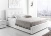 Kaydian Hexham Upholstered Storage Drawer Bed - White Leather