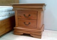 Louie 2 Drawer Cabinet Oak Finish