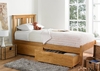 Malmo Oak Finish Solo Wooden Bed Frame