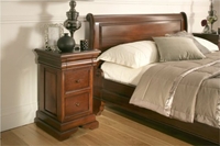 Marseille Mahogany Pair of 2 Drawer Bedside Cabinets