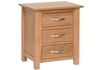 New oak 3 drawer bedside