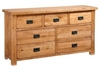 Rustic Oak 3 Over 4 Chest