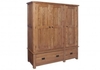 Rustic Oak Triple Wardrobe
