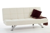 Serene Venice Faux Leather Sofa Bed - Orchid White