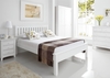 Shaker White Wooden Double Bed Frame LFE