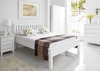 Shaker White Wooden King Size Bed Frame LFE