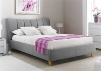 Sienna Grey Upholstered Bed Frame