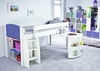 Stompa UNOS Mid Sleeper Bed Frame with Desk and Bookcase (No Doors) - ONLY