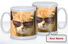Cat in Shades Personalised Mug