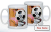Cute Football Tattoo Mug