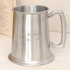 Engraved Satin Pewter Tankard
