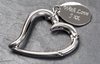 Heart Keyring with Engraved Tab