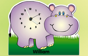 Hippo Shelf Clock