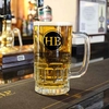 Initials Circled Beer Glass Tankard