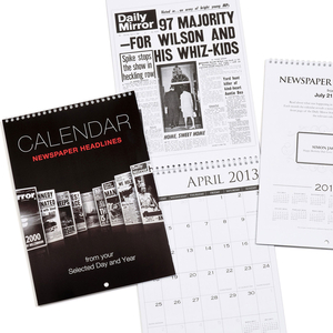 Newspaper Year Personalised Calendar